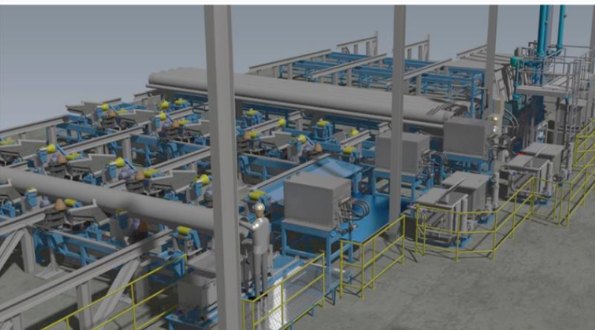 End Pipe Coating Process Line